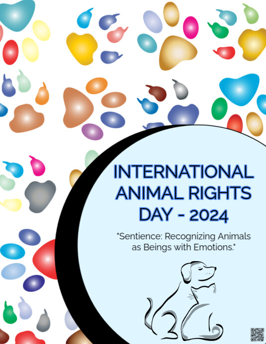 Lab Animal Rights Flyers White Illustrative International Animal Rights Day Flyer (us Letter ...