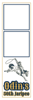 White Jaripeo Event Banner 2' × 6' Template