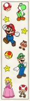 White Illustrative Marca Página De Mario Bros Half Page Legal template