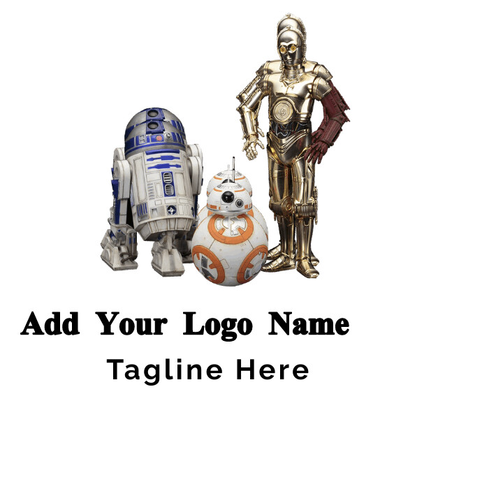 White Illustrative Marvel War Machine Graphic Logo template