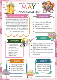 White School Newsletter A4 Template