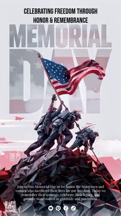 Memorial Day Celebration Template | PosterMyWall