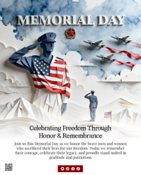 Blanco Memorial Day Instagram Portrait Template