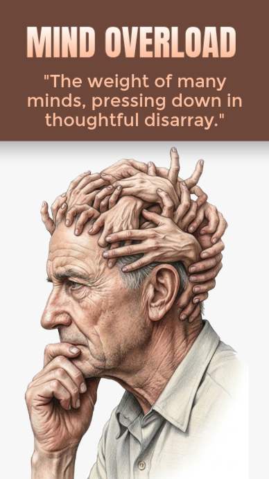 Copy of White Illustrative Mind Overload Facebook Story | PosterMyWall