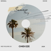 White Illustrative Minimal Nature Album Cover With Tree Silhouette Cd Design” Album Cover template