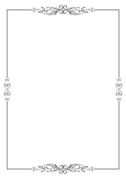White Illustrative Minimalist Line Border Frame A4 Template | PosterMyWall