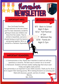 Putih School Newsletter A4 Template