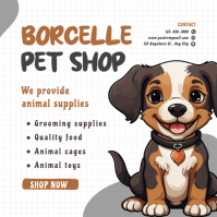 Hvid Pet Shop Instagram Post Template