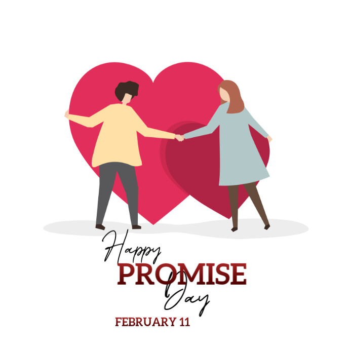 Copy of White Illustrative Promise Day Instagram Post | PosterMyWall