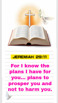 White Illustrative Religious Inspiration Instagram Story template