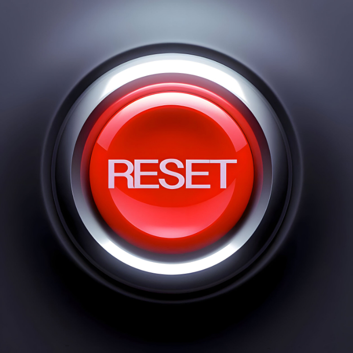 Plantilla de White Illustrative Reset Button Sign Instagram Post ...