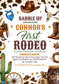 White Rodeo Event A4 Template