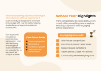 White School Events and Activities A4 Template - Page 2