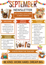 Wit School Newsletter A6 Template