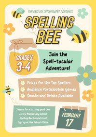 Blanco Spelling Bee Competition A2 Template
