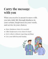 Putih Sunday Mass Preparation Instagram Portrait Template - Page 4
