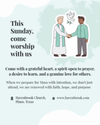 Putih Sunday Mass Preparation Instagram Portrait Template - Page 5