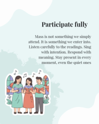 Putih Sunday Mass Preparation Instagram Portrait Template - Page 3