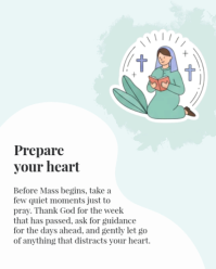 Putih Sunday Mass Preparation Instagram Portrait Template - Page 2