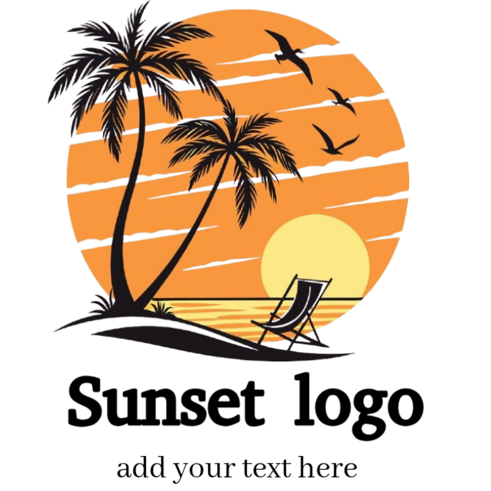 White Sunset Logo Logos Template | PosterMyWall