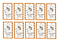 White Illustrative Teacher Appreciation Halloween Tag A4 template