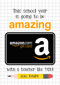 White Teacher Appreciation A6 Template