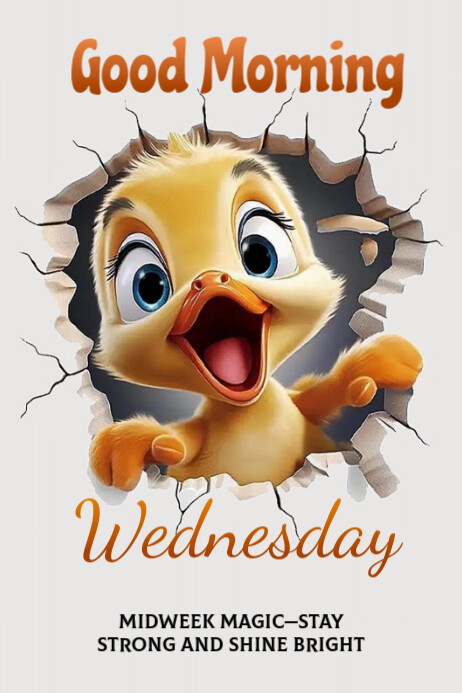 Copy of White Illustrative Wednesday Poster | PosterMyWall