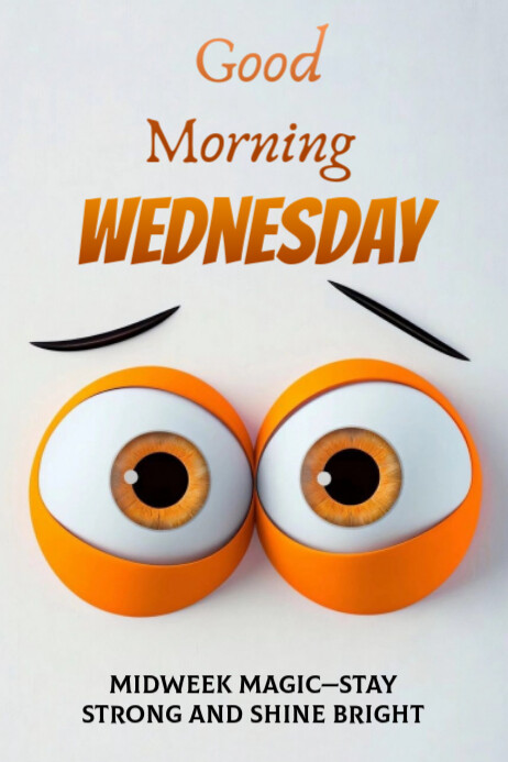 Plantilla de White Illustrative Wednesday Poster | PosterMyWall
