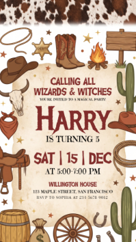 White Birthday Party Instagram-Story Template