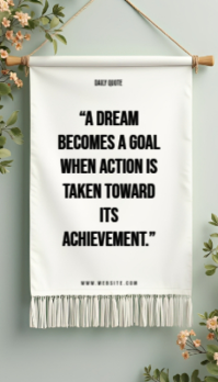 White Illustrative White Background Typography Motivational Quotes Business Card Ikhadi Lebhizinisi template