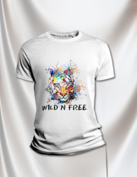 White Illustrative Wildlife Flyer template