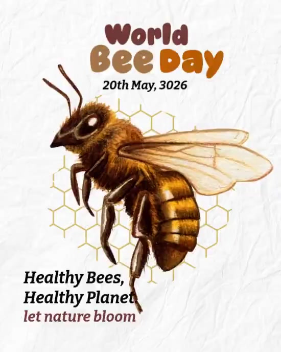 World Bee Day Template | PosterMyWall