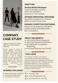White Ilustratif Company Case Study A4 template