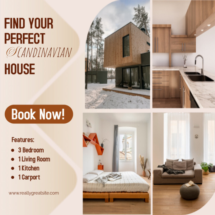 White Ilustratif Find Your Perfect Scandavia House Pos Instagram template