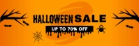 White Ilustratif Spooky Halloween Sale Header Email template