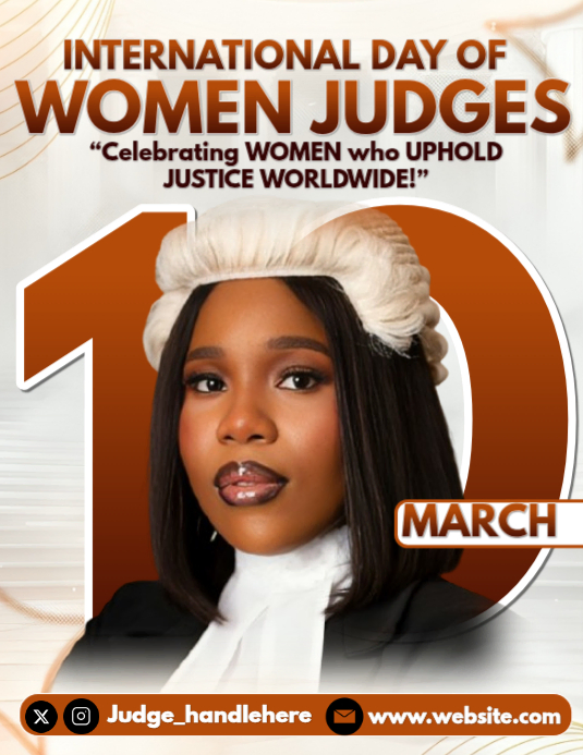 International Day Of Women Judges Template | PosterMyWall