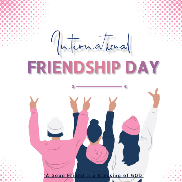 White International Friendship Day  Instagram template
