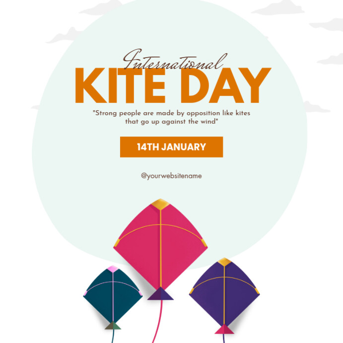 White International Kite Day Instagram Post Template | PosterMyWall