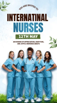 White International Nurses Day Instagram Story template