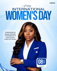 White International Women's Day Celebration  Instagram Portrait template