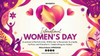 White International Women's Day Digital Display template
