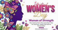 White International Women's Day Facebook Shared Image template