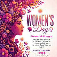 White International Women's Day Instagram Post template