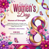 White International Women's Day Instagram Post template