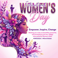 White International Women's Day Instagram Post template