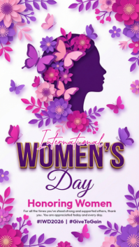 White International Women's Day Instagram Story Instagram-Story template