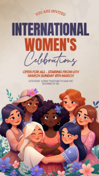 White International Women's Day Instagram Story Instagram-Story template