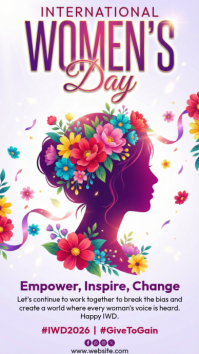 White International Women's Day Instagram Story template