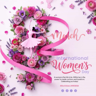 White International Women's Day Square (1:1) template