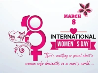 White  International Women`s Day , March 8 Yard Sign template